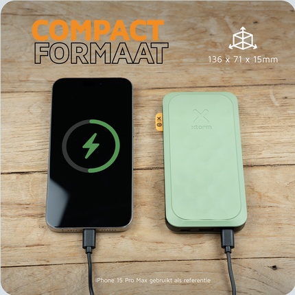 Xtorm 20W Fuel Series Powerbank 10.000 mAh - Sage Green - FS5103U