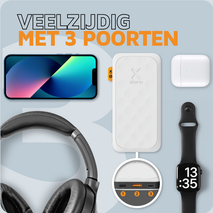 Xtorm 20W Fuel Series Powerbank 10.000 mAh - Dusk White - FS5100U