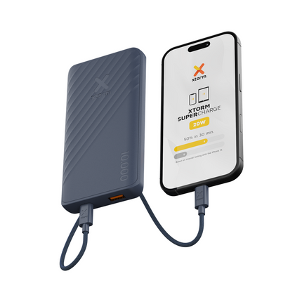 Xtorm 20W Go2 Evolution FastCharge Powerbank 10.000 mAh - Blue - XG2E109