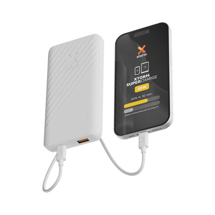 Xtorm 20W Go2 Evolution FastCharge Powerbank 10.000 mAh - Ice White - XG2E107