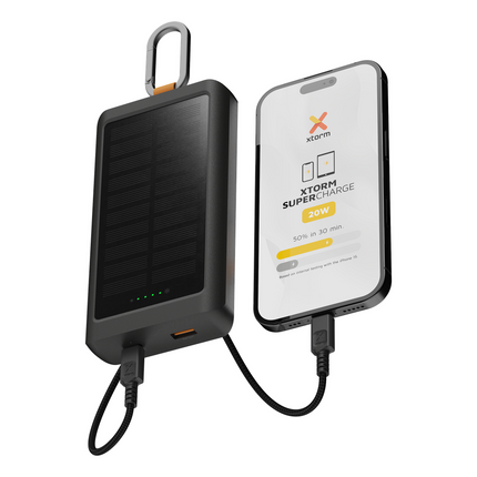 Xtorm 20W Go2 Evolution FastCharge Powerbank 10.000 mAh - With Flashlight - Charcoal Black - XG2ES101