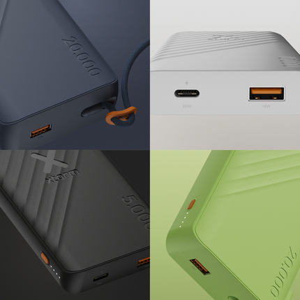 Xtorm 20W Go2 Evolution FastCharge Powerbank 20.000 mAh - Charcoal Black - XG2E206