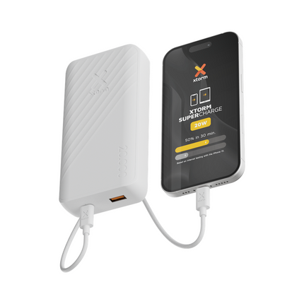 Xtorm 20W Go2 Evolution FastCharge Powerbank 20.000 mAh - Ice White - XG2E207
