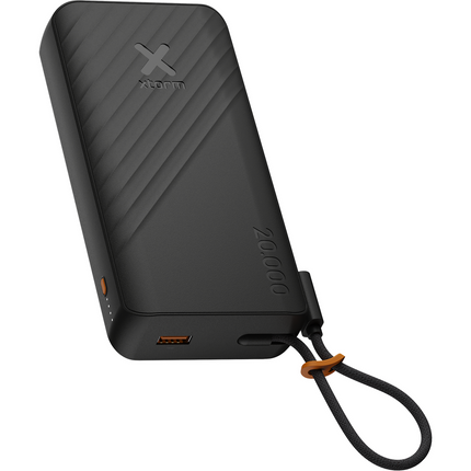 Xtorm 30W Go2 Evolution FastCharge Powerbank 20.000 mAh - Built-in Cable - Charcoal Black - XG2E30W201C