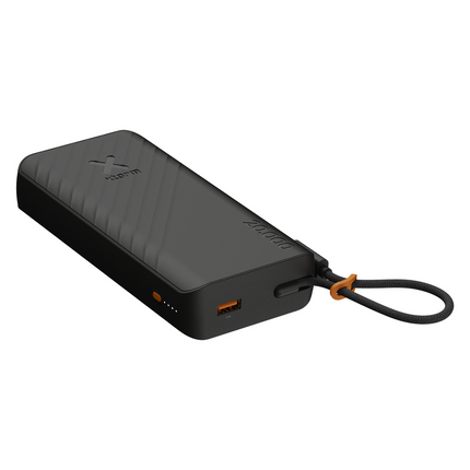 Xtorm 30W Go2 Evolution FastCharge Powerbank 20.000 mAh - Built-in Cable - Charcoal Black - XG2E30W201C