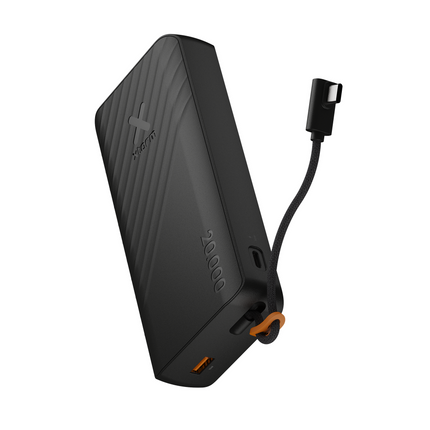 Xtorm 30W Go2 Evolution FastCharge Powerbank 20.000 mAh - Built-in Cable - Charcoal Black - XG2E30W201C