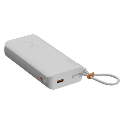 Xtorm 30W Go2 Evolution FastCharge Powerbank 20.000 mAh - Built-in Cable - Ice White - XG2E30W207C