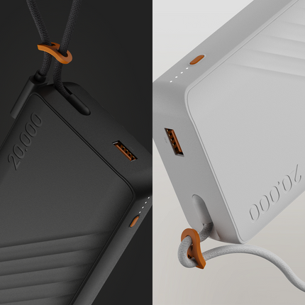 Xtorm 30W Go2 Evolution FastCharge Powerbank 20.000 mAh - Built-in Cable - Ice White - XG2E30W207C