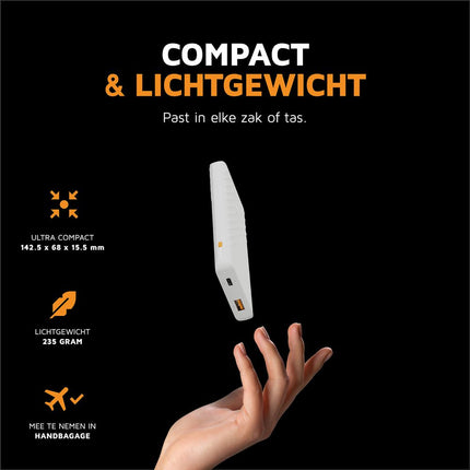 Xtorm 15W Go2 FastCharge Powerbank 10.000 mAh - Ash White - XG2100U