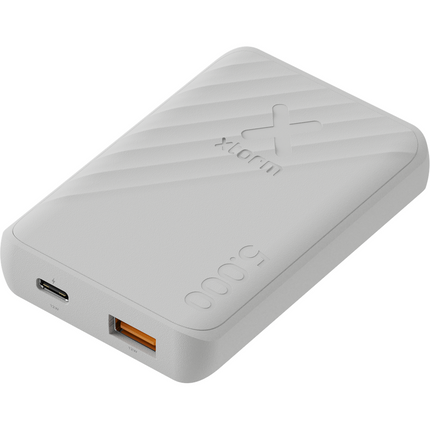 Xtorm 12W Go2 FastCharge Powerbank 5.000 mAh - Ash White - XG2050