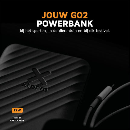 Xtorm 12W Go2 Evolution FastCharge Powerbank 5.000 mAh - Charcoal Black - XG2051