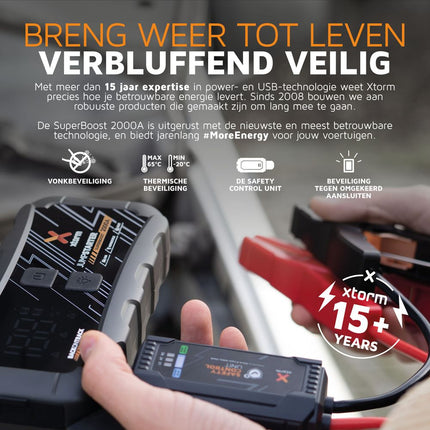 Xtorm 2000A Superboost Jumpstarter - 15W Powerbank & Flashlight - XJS201