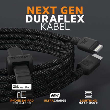 Xtorm Next Gen USB-C to Lightning Cable Black - 3m - CX3041