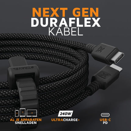 Xtorm Next Gen USB-C PD Cable Ultra 240W - Black - 3m - CX3101