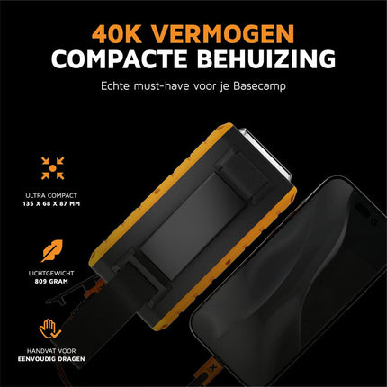 Xtorm 100W Rugged Powerbank 40.000 mAh - Flashlight - XR204