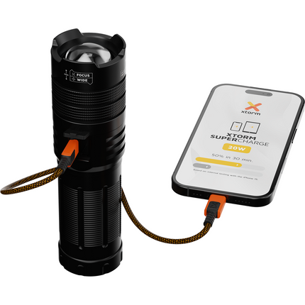 Xtorm 20W Fast Charge Flashlight Powerbank 10.500 mAh - Flashlight Powerbank - XRF101