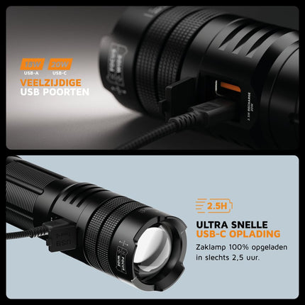 Xtorm 20W Fast Charge Flashlight Powerbank 10.500 mAh - Flashlight Powerbank - XRF101