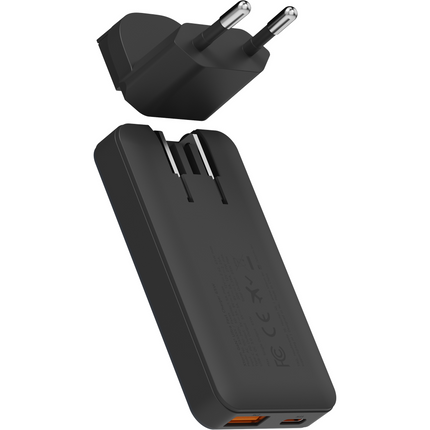Xtorm 65W GaN3 Ultra Fast Travel Charger + Cable + Essentials Bag - (EU/US/UK Plug) - XA031