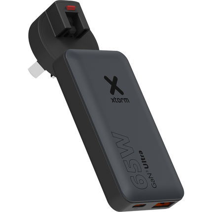 Xtorm 65W GaN3 Ultra Fast Travel Charger + Cable + Essentials Bag - (EU/US/UK Plug) - XA031