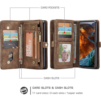 CASEME Samsung Galaxy A51 Vintage Portemonnee Hoesje - Brown - Casebump