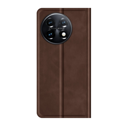 OnePlus 11 Magnetic Wallet Case - Brown - Casebump