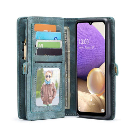 CASEME Samsung Galaxy A32 5G Vintage Portemonnee Hoesje - Blue - Casebump