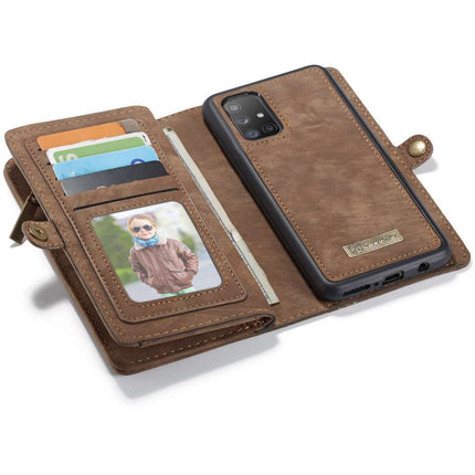 CASEME Samsung Galaxy A51 Vintage Portemonnee Hoesje - Brown - Casebump