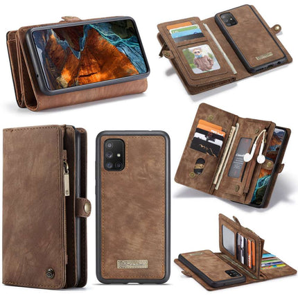 CASEME Samsung Galaxy A51 Vintage Portemonnee Hoesje - Brown - Casebump