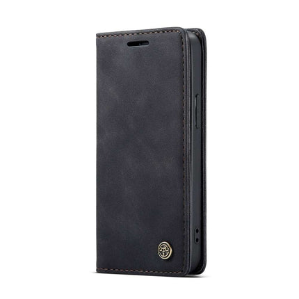 CASEME iPhone 13 Retro Wallet Case - Black - Casebump
