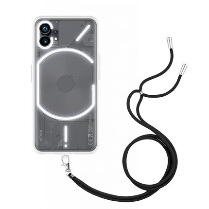 Nothing Phone (1) Soft TPU Case with Strap - (Clear) - Casebump