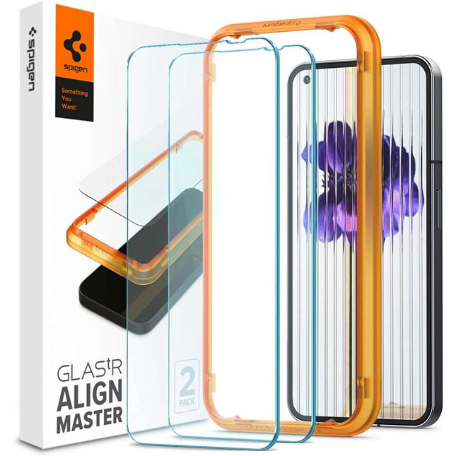 Spigen Nothing Phone 1 AlignMaster Full Cover Glass (2 Pack) - AGL05447 - Casebump