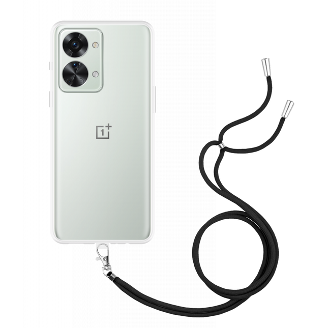 OnePlus Nord 2T Soft TPU Case with Strap - (Clear) - Casebump