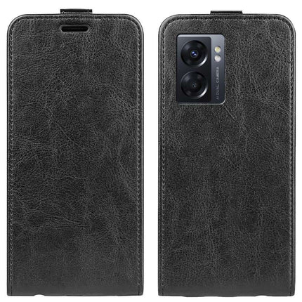 Oppo A77 Flip Case (Black) - Casebump