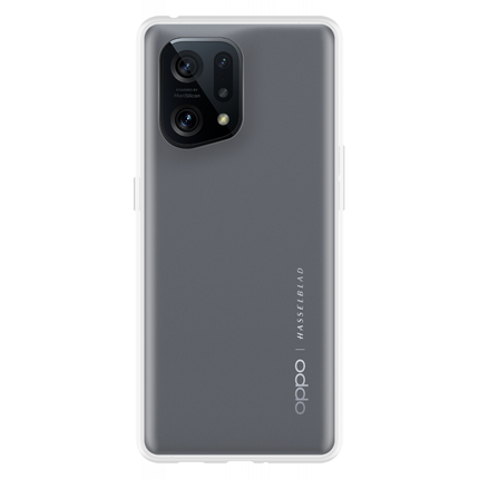 Oppo Find X5 Soft TPU Case with Strap - (Clear) - Casebump