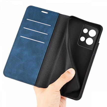 Oppo Reno8 Pro Wallet Case Magnetic - Blue - Casebump