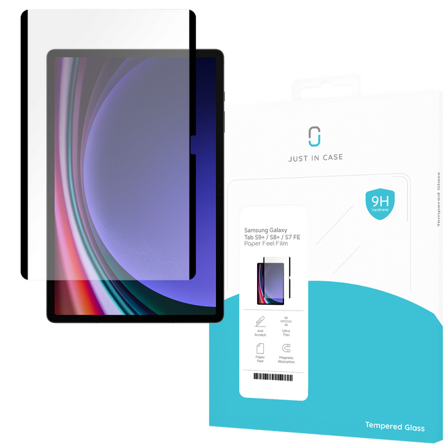 Samsung Galaxy Tab S9+ / S8+ / S7 FE Paper Feel Screenprotector - 1 Pack - Casebump