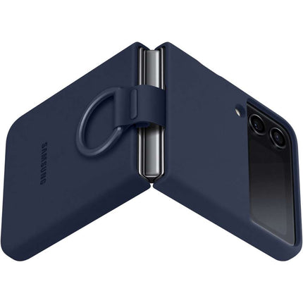 Samsung Galaxy Z Flip4 Silicone Cover With Ring (Navy) EF-PF721TN - Casebump