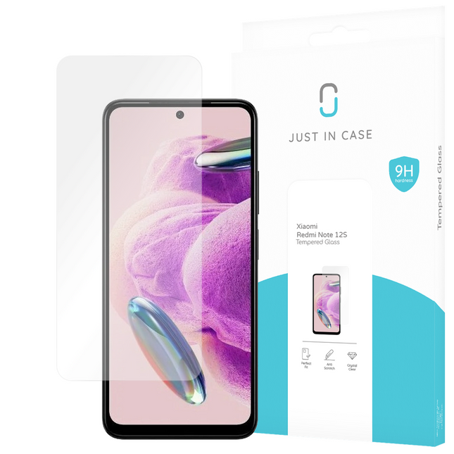 Xiaomi Redmi Note 12S Tempered Glass -  Screenprotector - Clear - Casebump