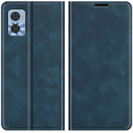 Motorola Moto E22/E22i Magnetic Wallet Case - Blue - Casebump