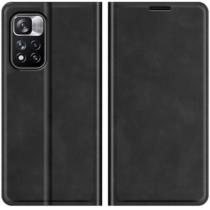 Xiaomi Redmi Note 11 Pro+ Wallet Case Magnetic - Black - Casebump